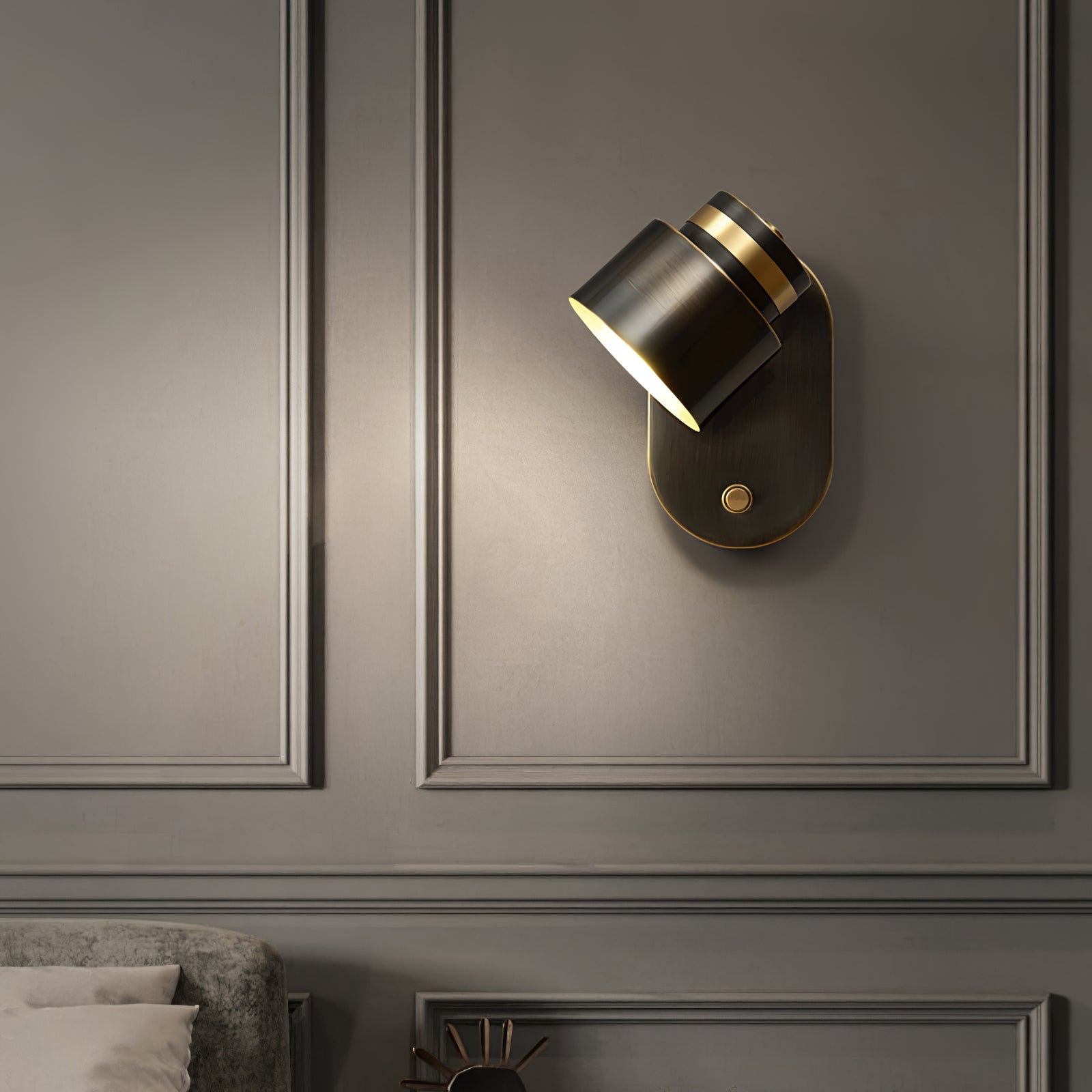 Brass Cylinder Wall Lamp - Lumpaz