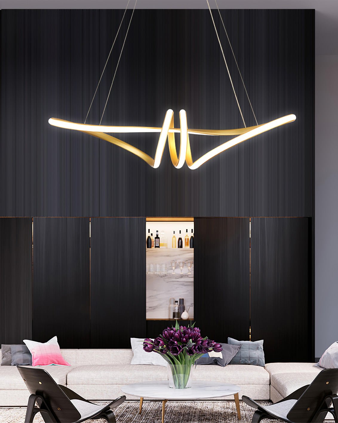 Ribbon Chandelier - Lumpaz
