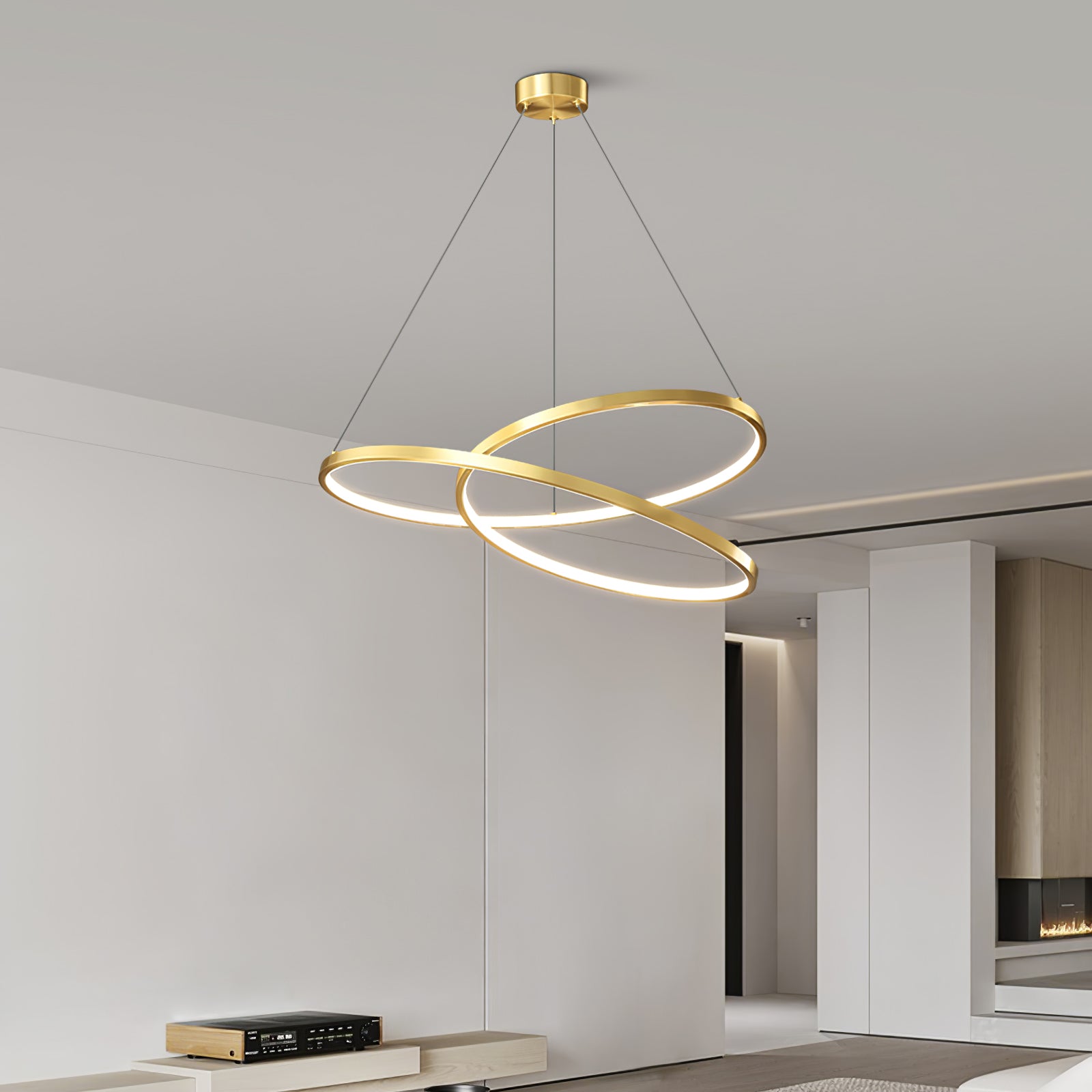Geometric Curve Chandelier - Lumpaz