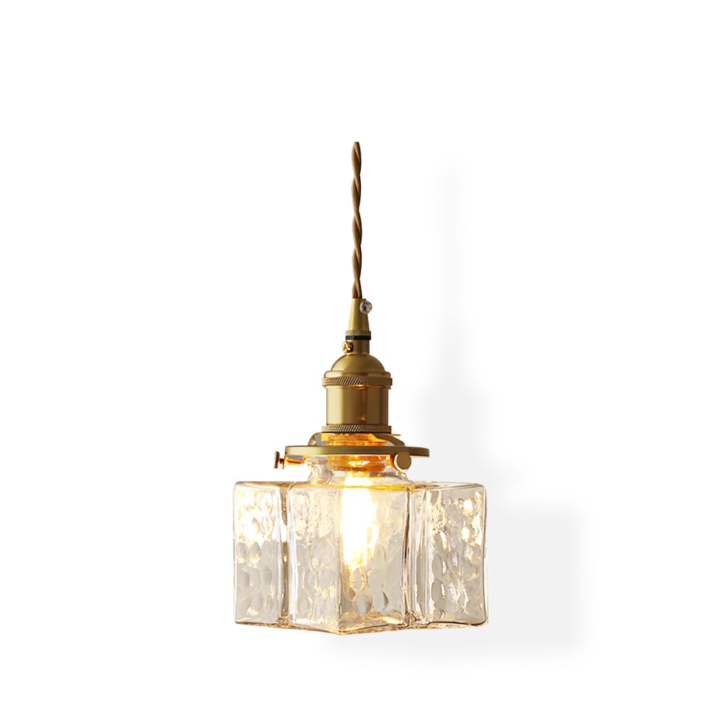 Jewel Glass Brass Pendant Light - Lumpaz