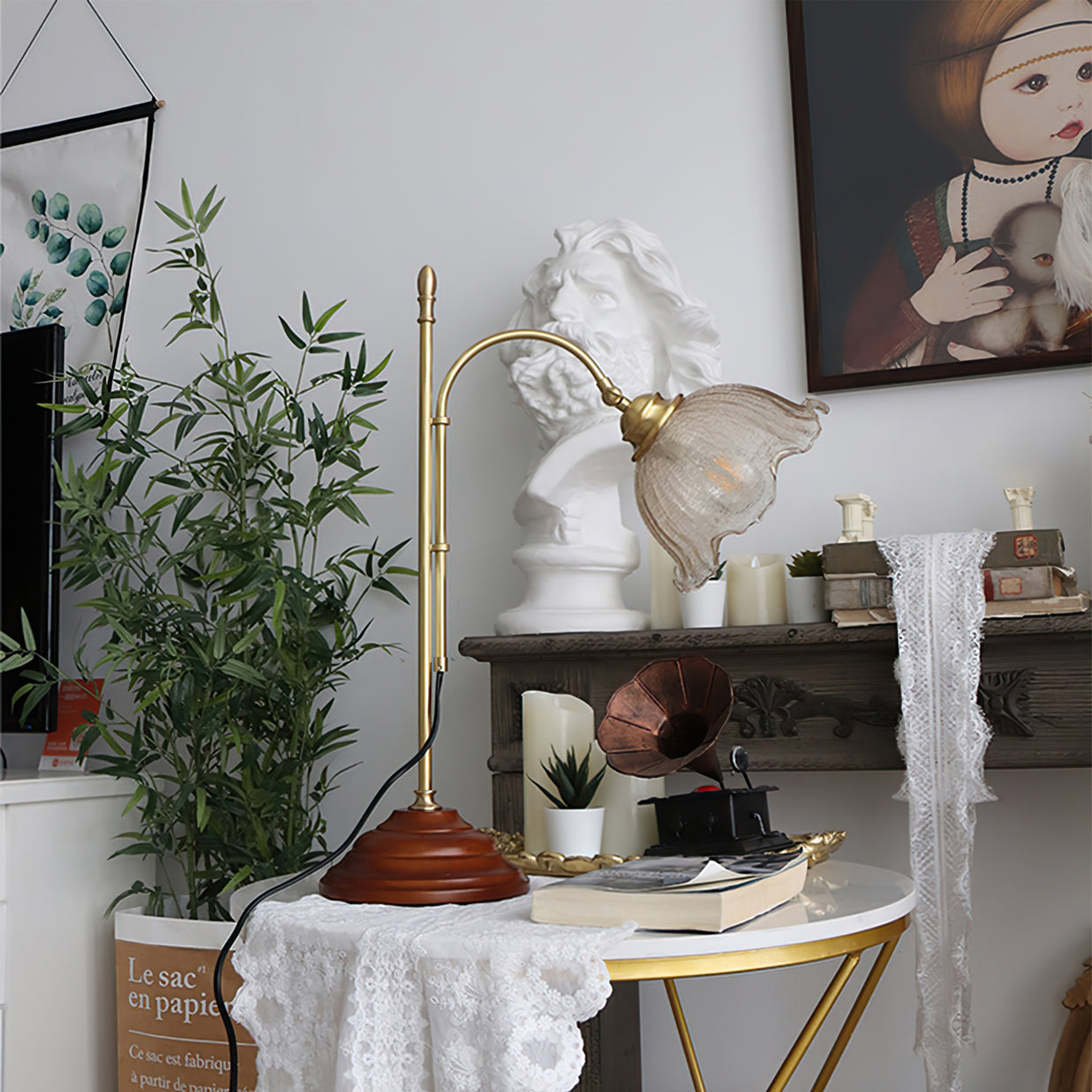 Vintage Textured Table Lamp - Lumpaz