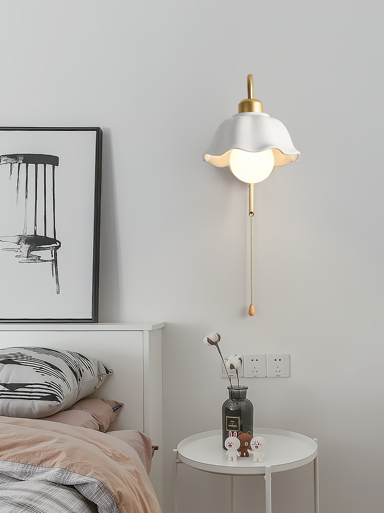 Flower Ceramic Wall Lamp - Lumpaz