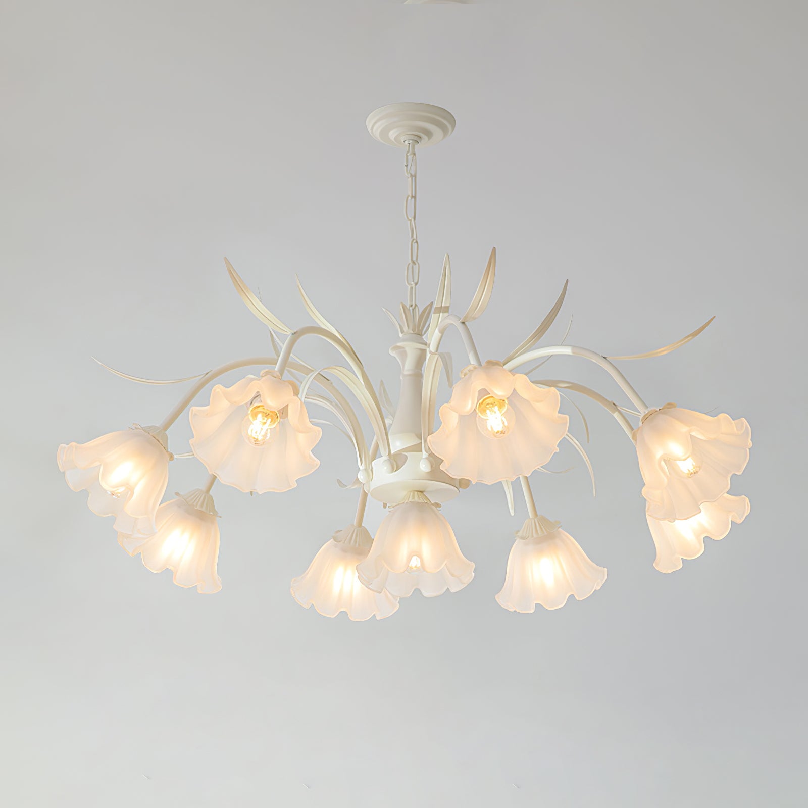 Murano Cream Chandelier - Lumpaz