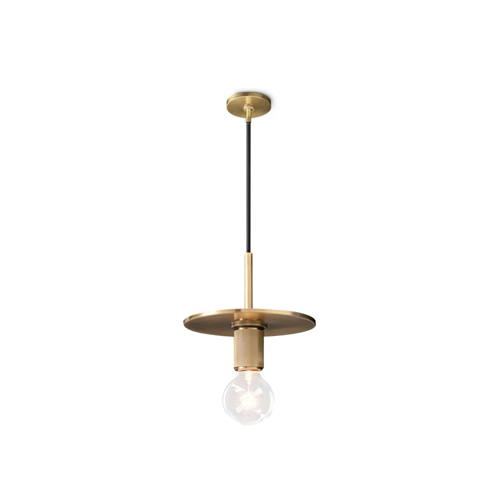 Armed Brass Pendant Lamp - Lumpaz