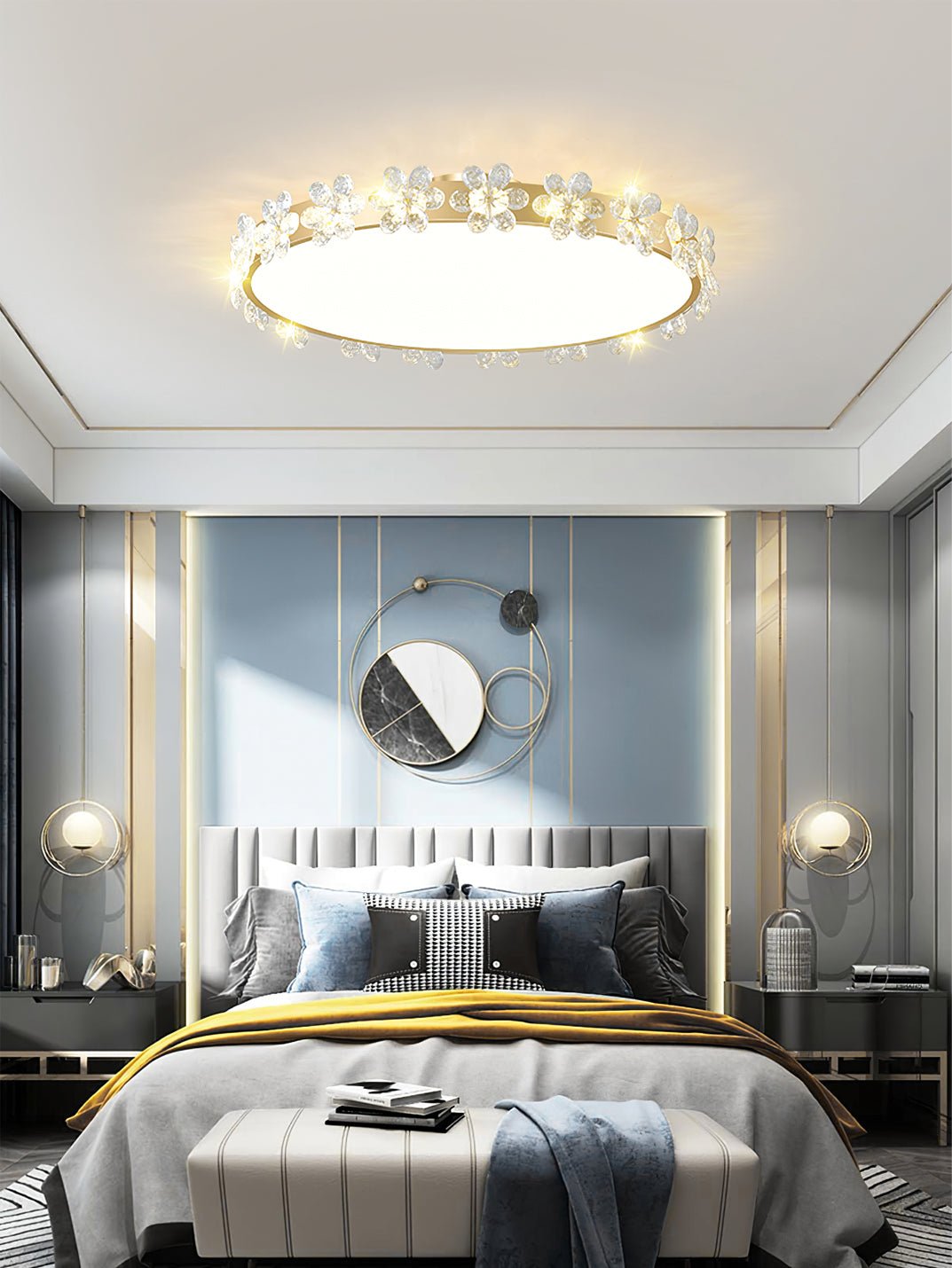 Petal Crystal Ceiling Lamp - Lumpaz