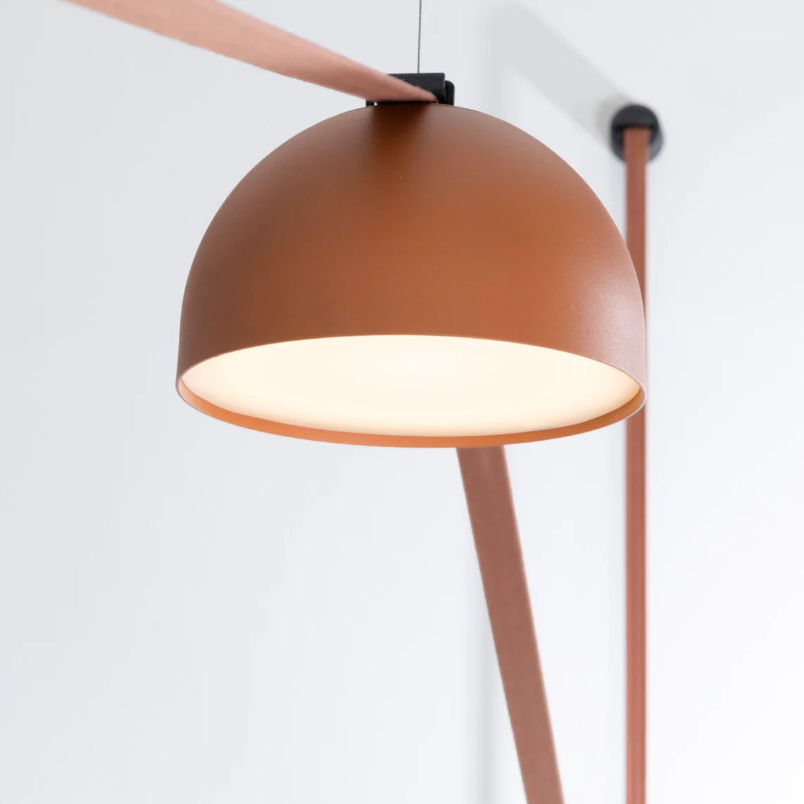 Light Rail Semispheres Leather Pendant Lamp - Lumpaz