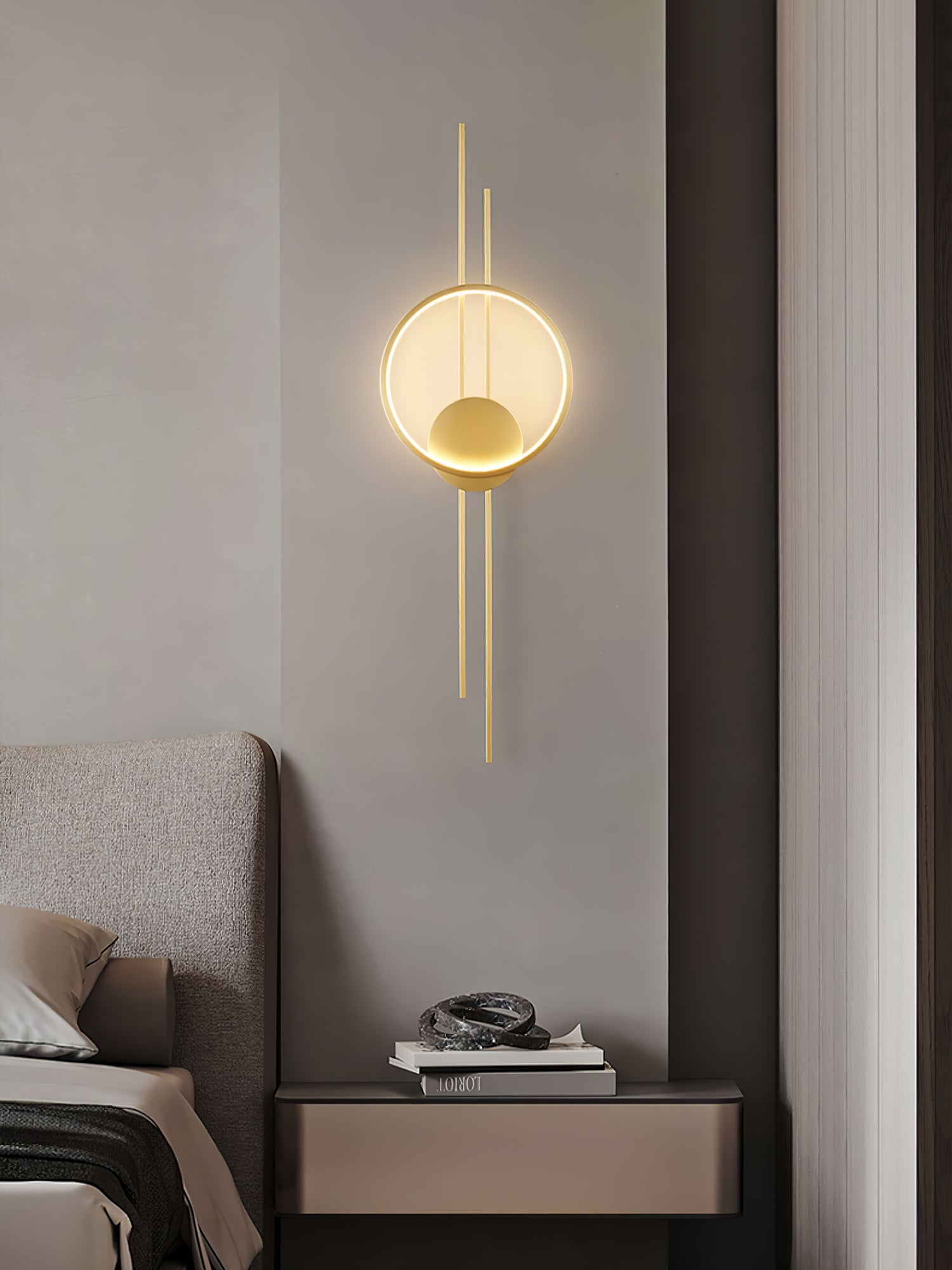 Circle And Line Wall Lamp - Lumpaz