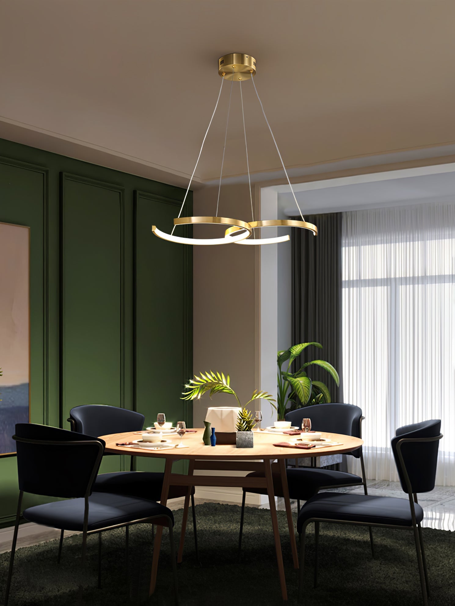 Double Rings Pendant Light - Lumpaz