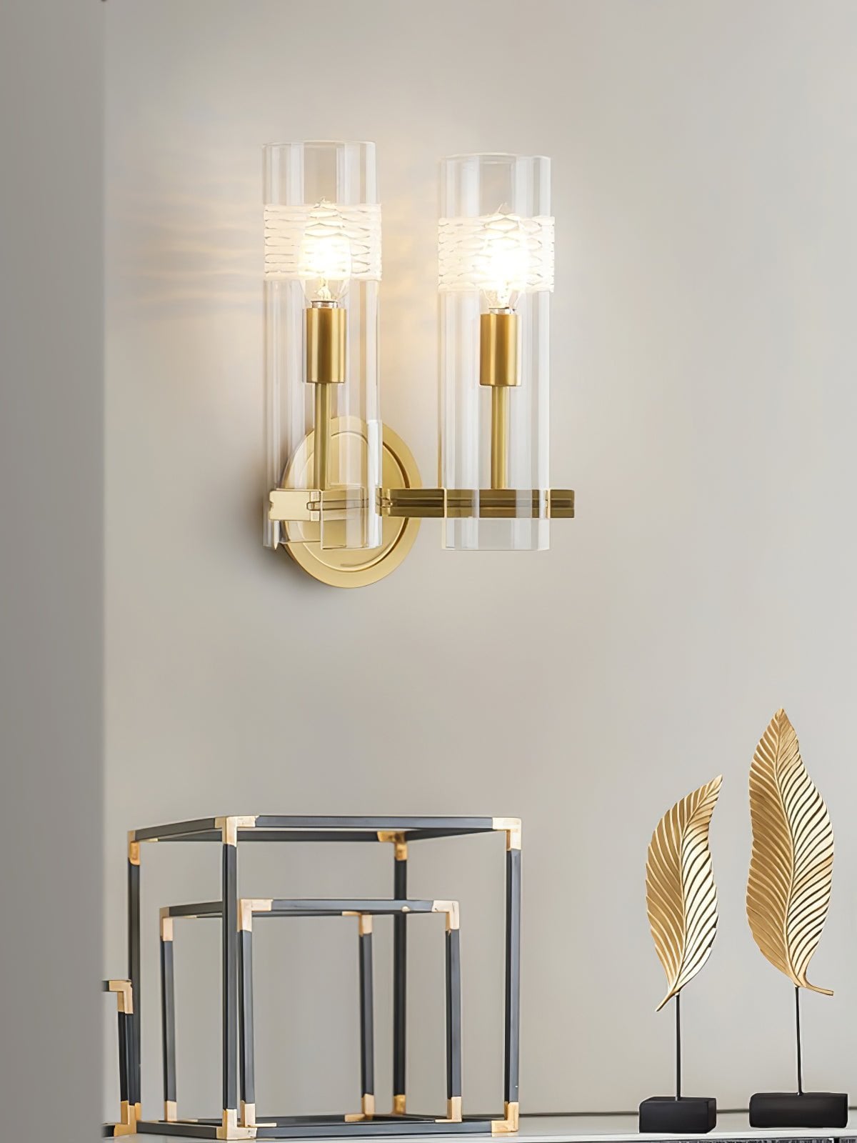 Glass Candlestick Wall Lamp - Lumpaz