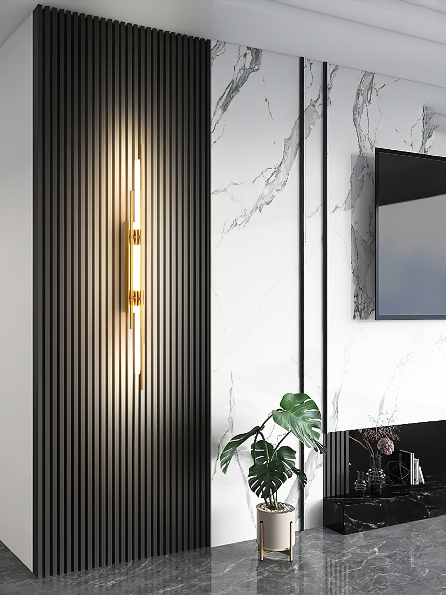 Brass Line Wall Lamp - Lumpaz