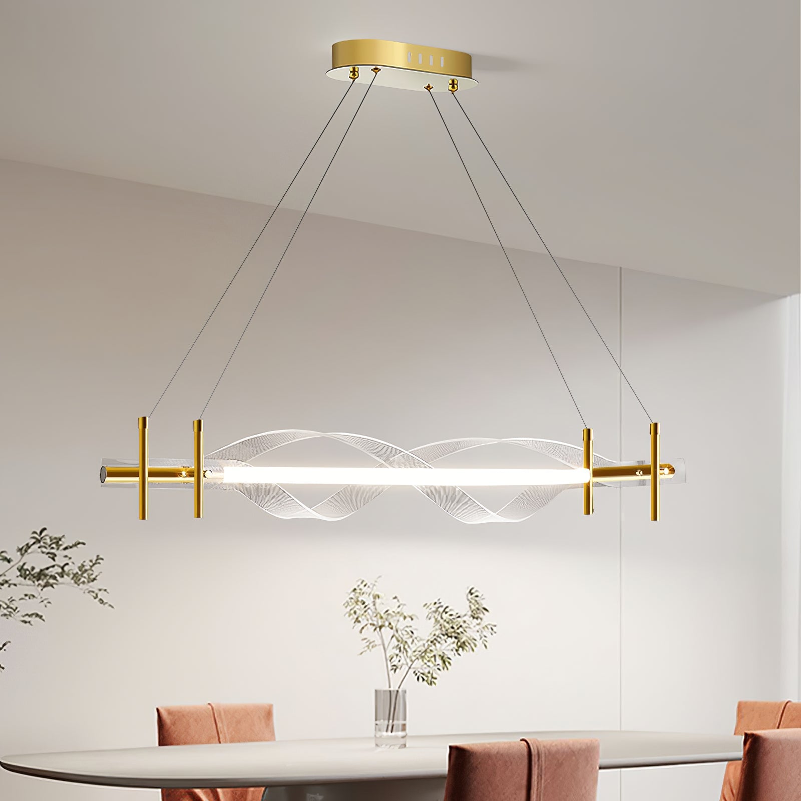 Morae Acrylic Chandelier - Lumpaz