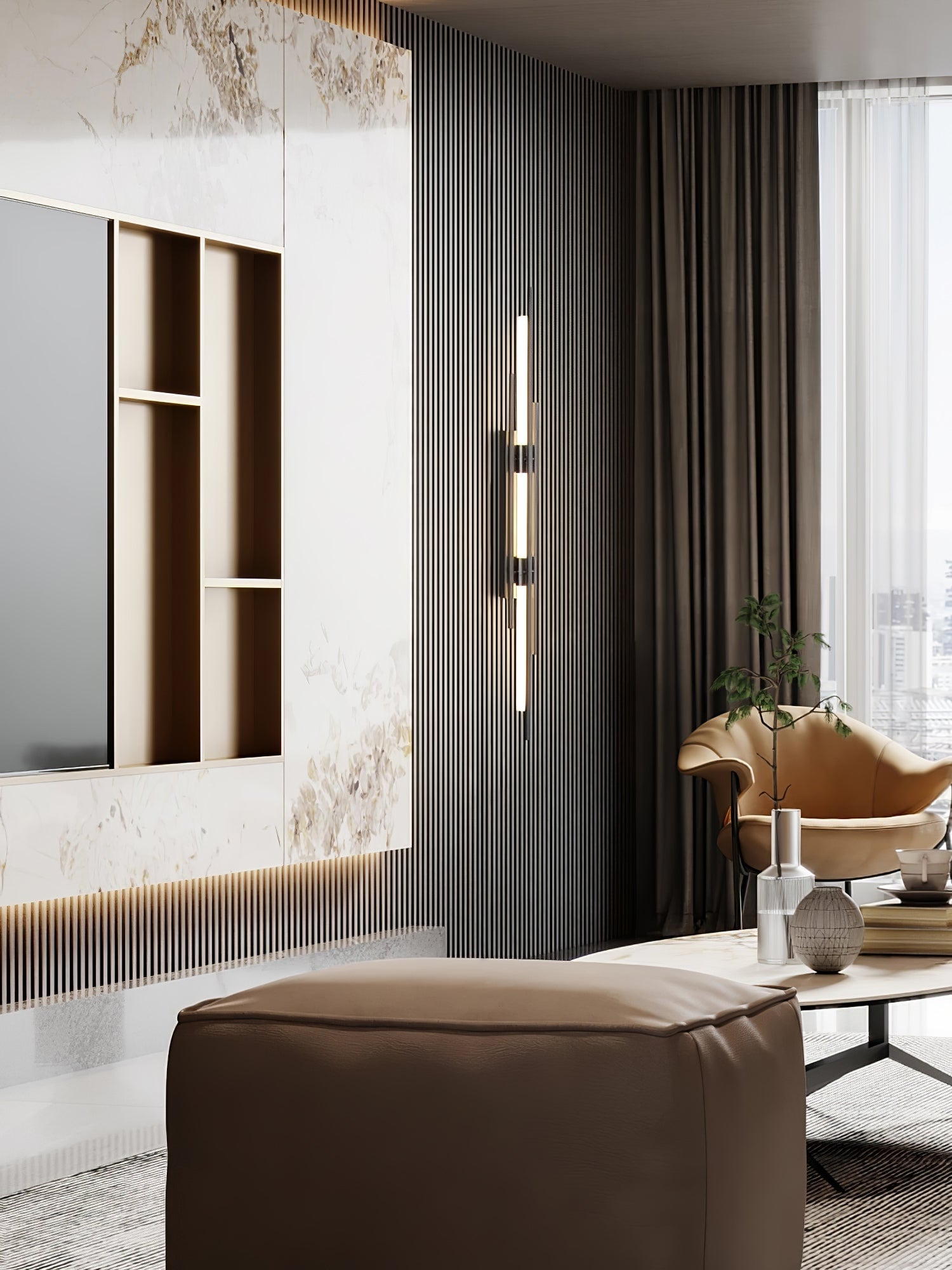 Brass Line Wall Lamp - Lumpaz