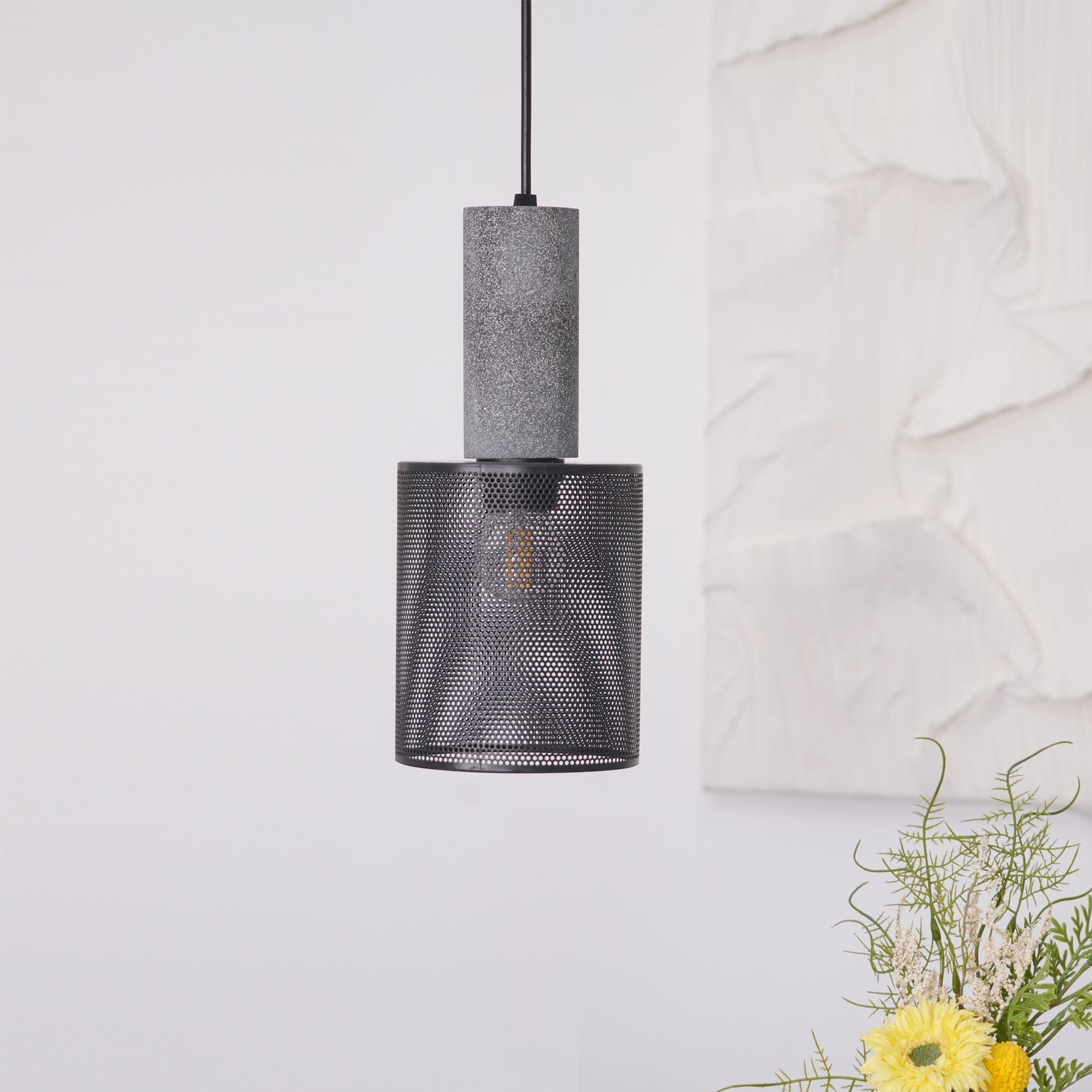 Concrete Industry Pendant Lamp - Lumpaz