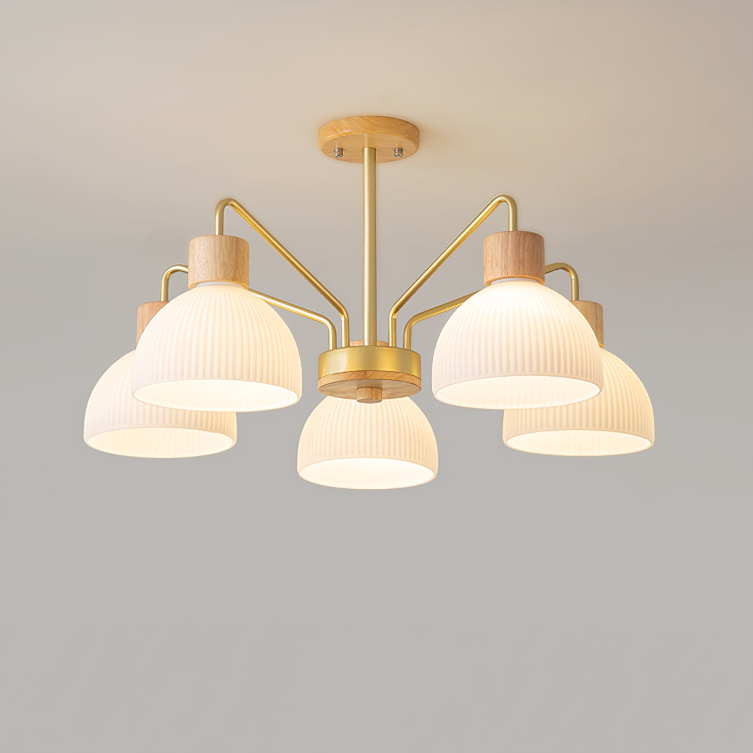 Ribbed Chandelier - Lumpaz