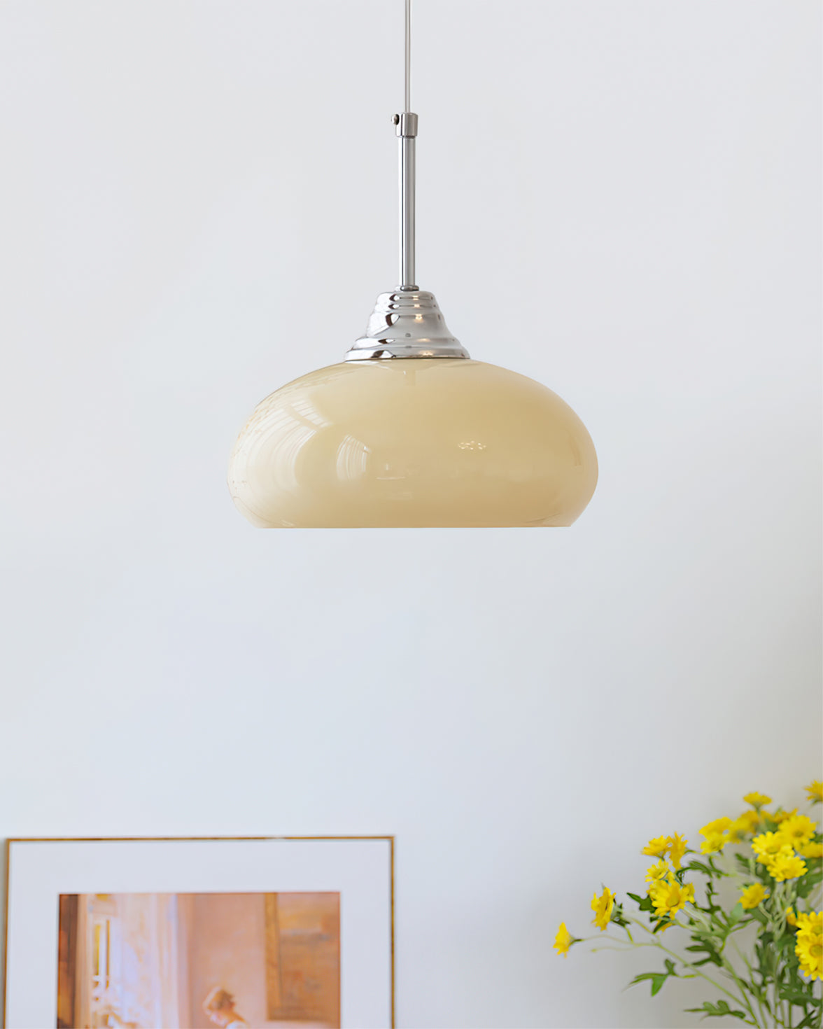 Cream Bell Pendant Lamp - Lumpaz