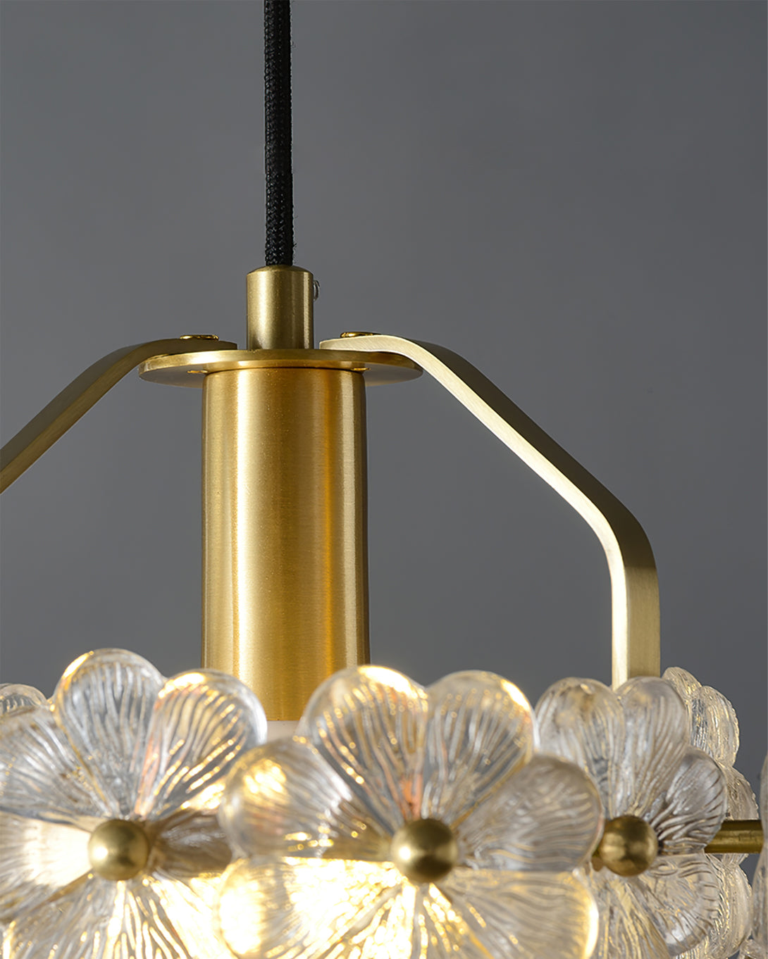 Petit Floral Glass Pendant Lamp - Lumpaz