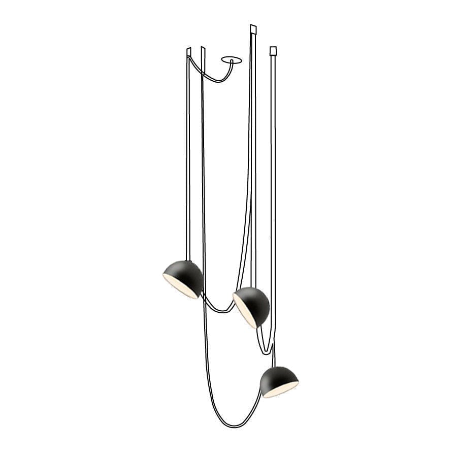Light Rail Semispheres Leather Pendant Lamp - Lumpaz