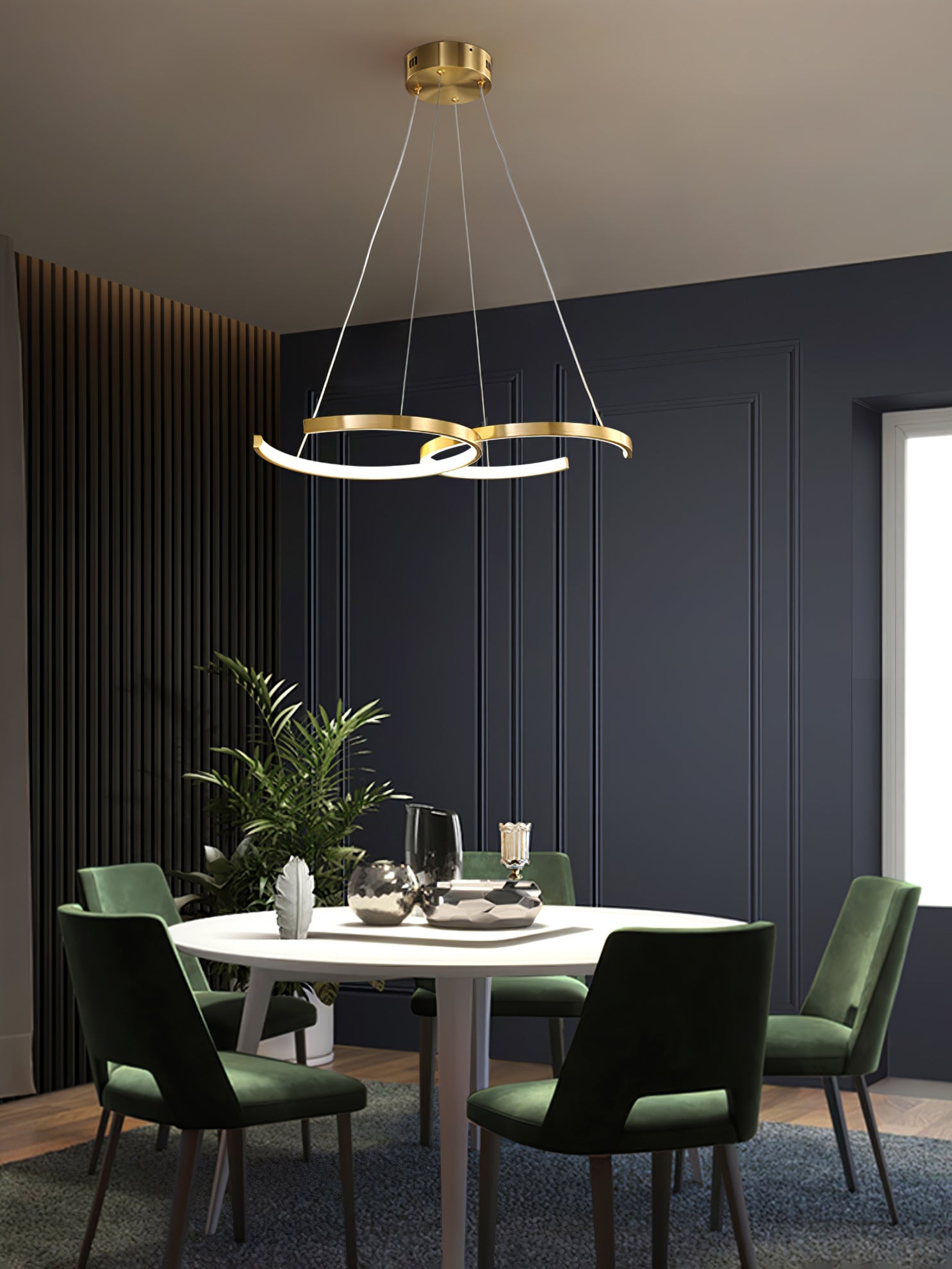 Double Rings Pendant Light - Lumpaz