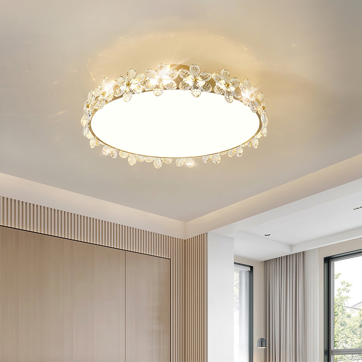 Petal Crystal Ceiling Lamp - Lumpaz