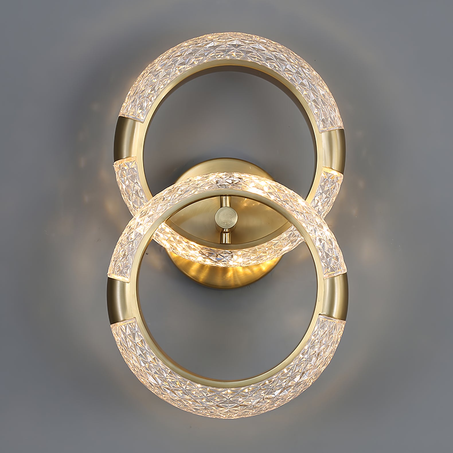 Crystal LED Round Wall Lamp - Lumpaz