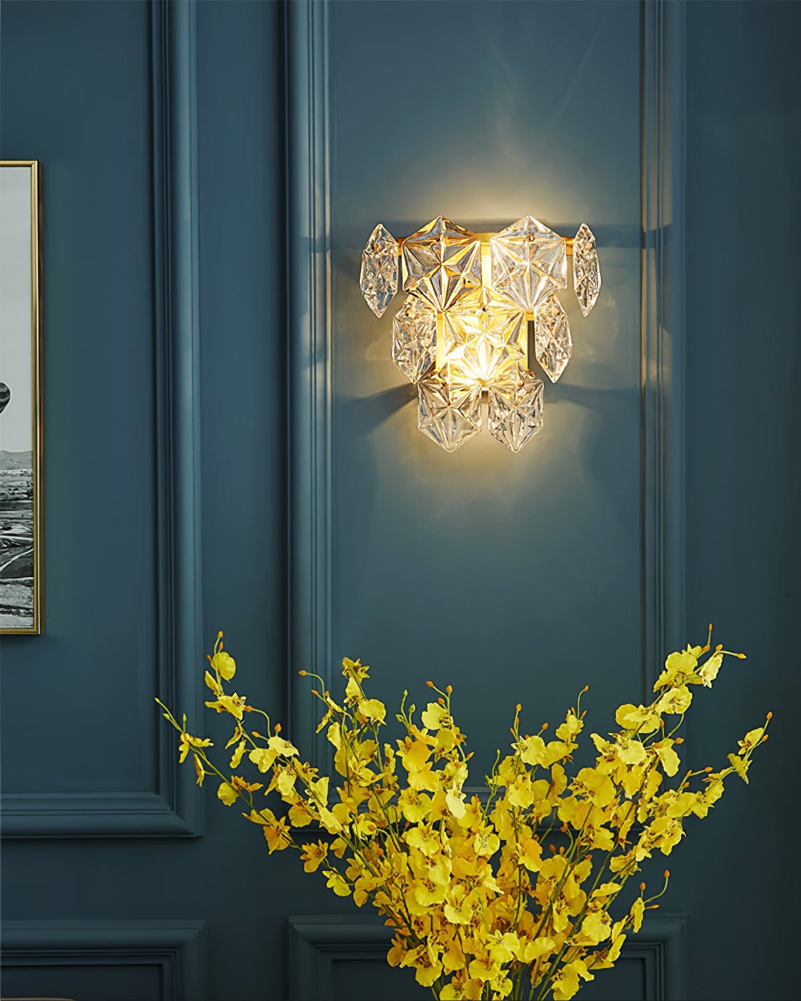 Snowflake Glass Wall Lamp - Lumpaz