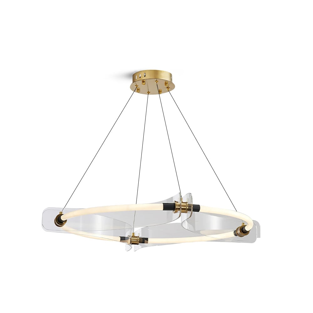 Four Acrylics Round Chandelier - Lumpaz
