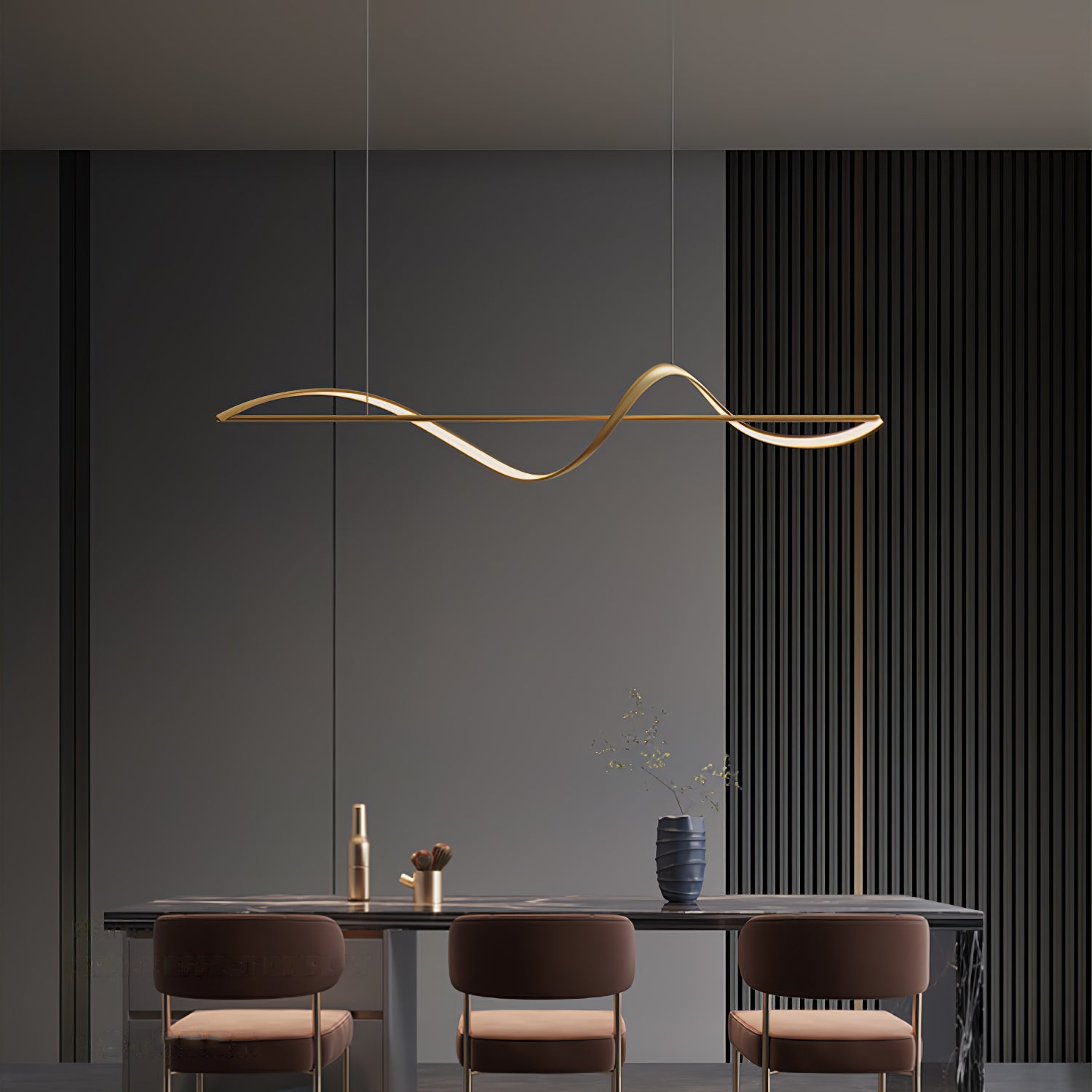 Whisper Linear Island Chandelier - Lumpaz