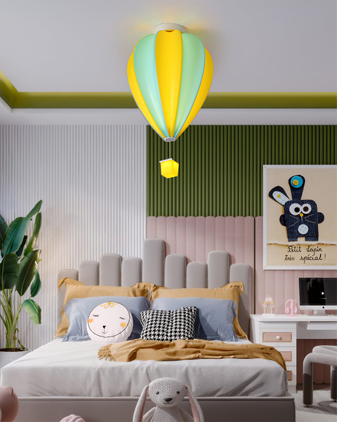 Rainbow Hot Air Balloon Ceiling Lamp - Lumpaz