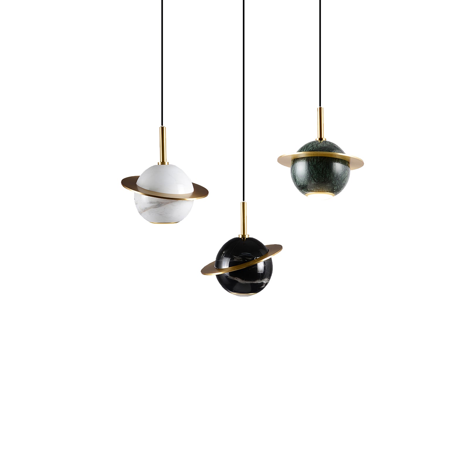 Marble Sphere Pendant Lamp - Lumpaz
