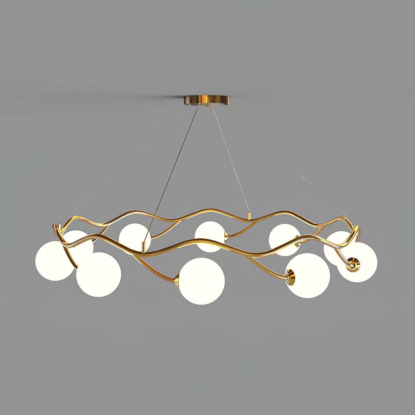 Circular Wave Chandelier - Lumpaz