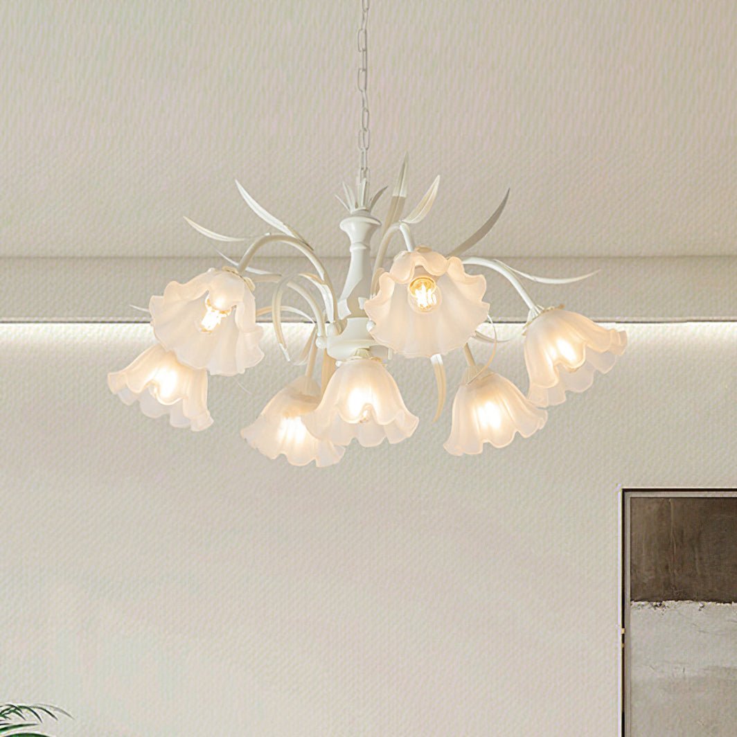 Murano Cream Chandelier - Lumpaz