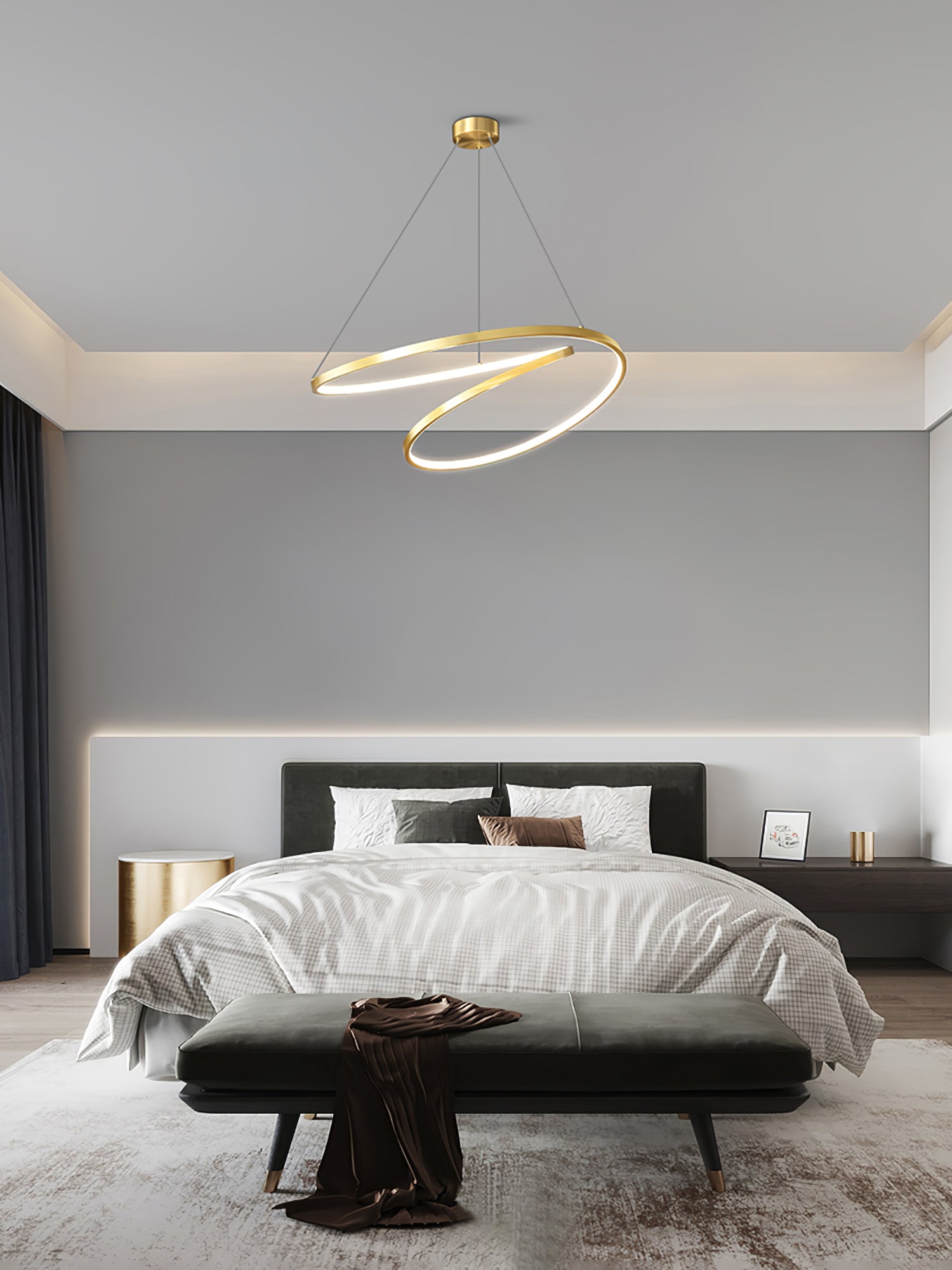 Geometric Curve Chandelier - Lumpaz