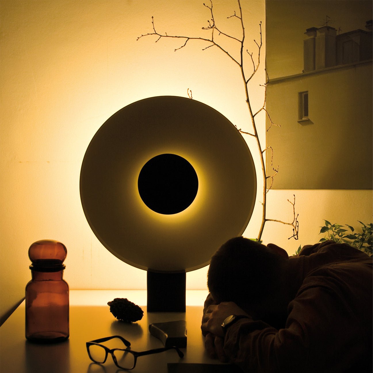 Round Flying Saucer Table Lamp - Lumpaz