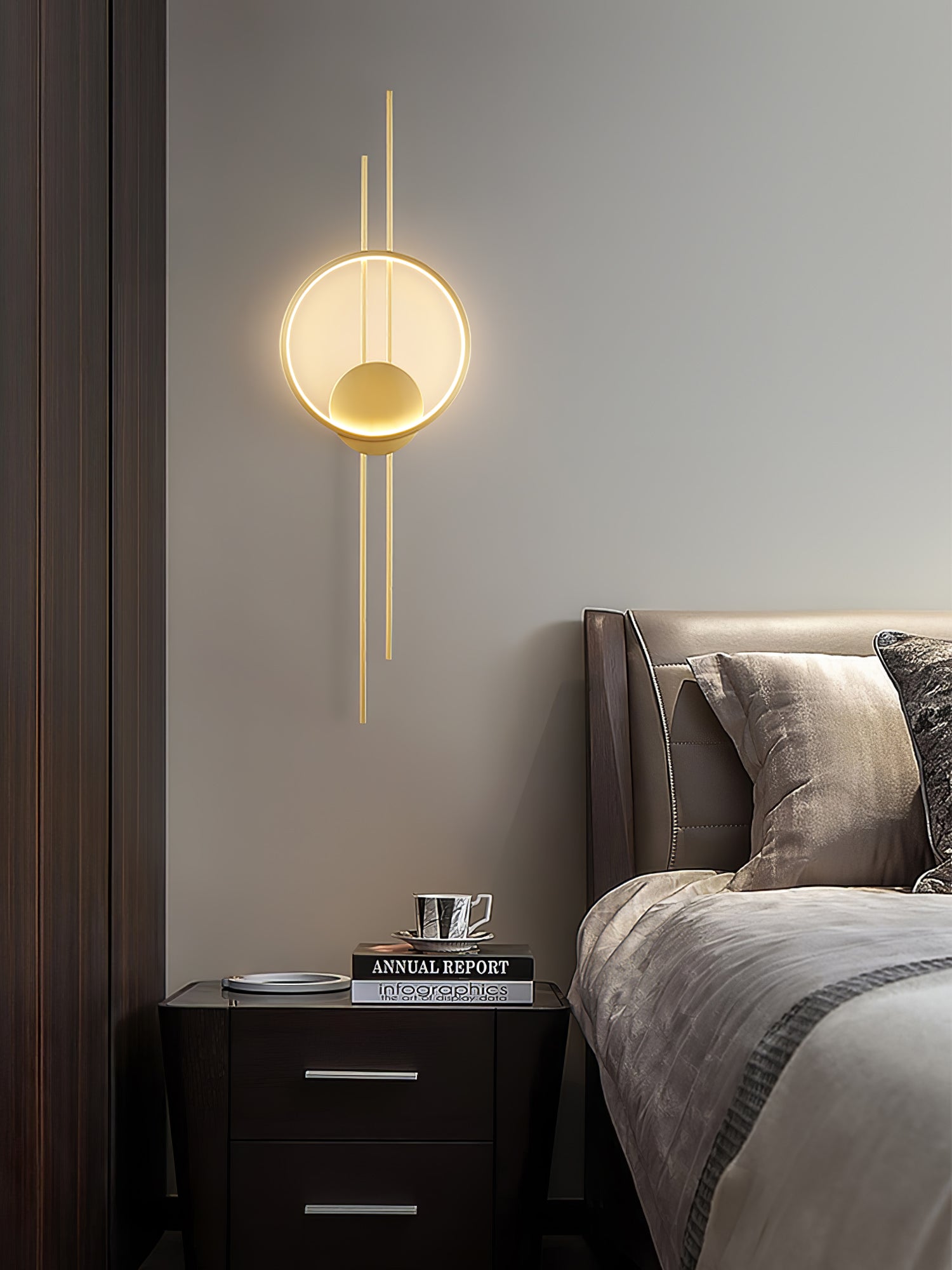 Circle And Line Wall Lamp - Lumpaz