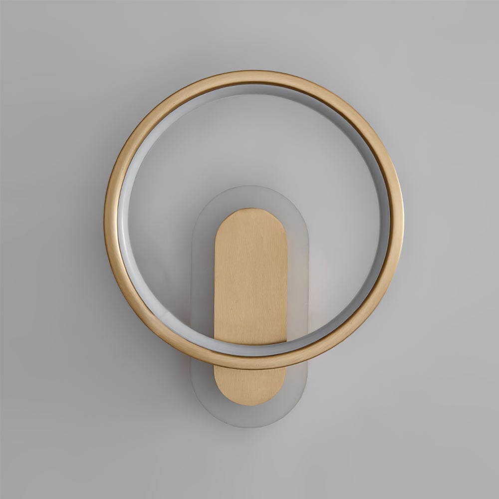 Round Brass Wall Lamp - Lumpaz