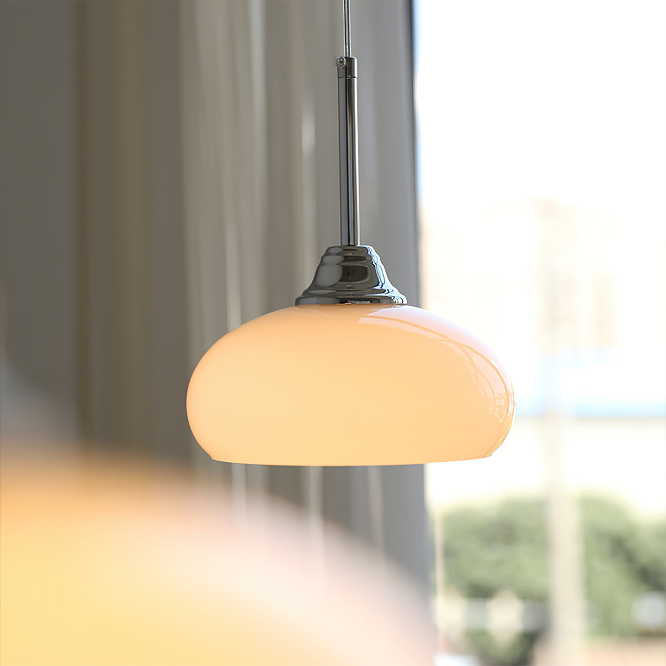 Cream Bell Pendant Lamp - Lumpaz