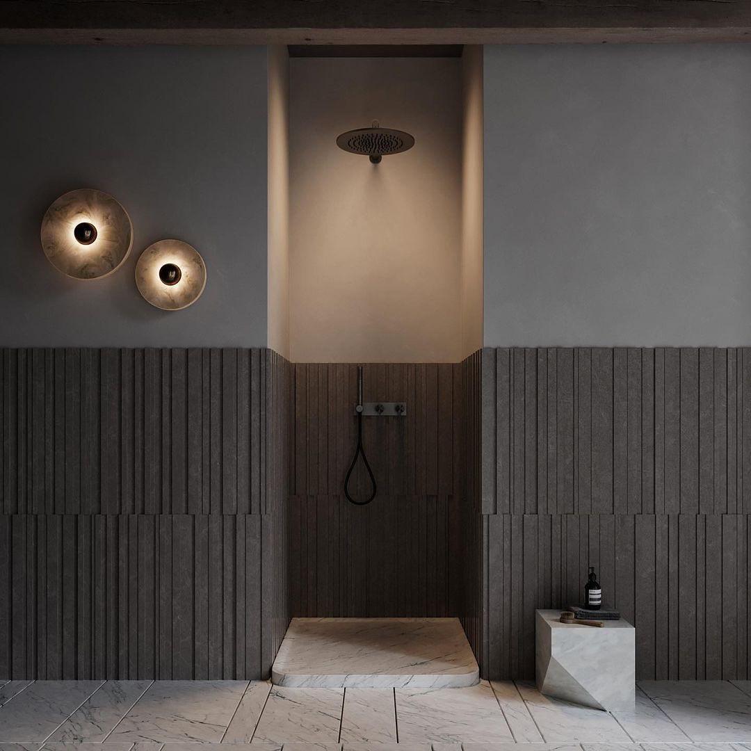 Round Alabaster Combination Wall Lamp - Lumpaz