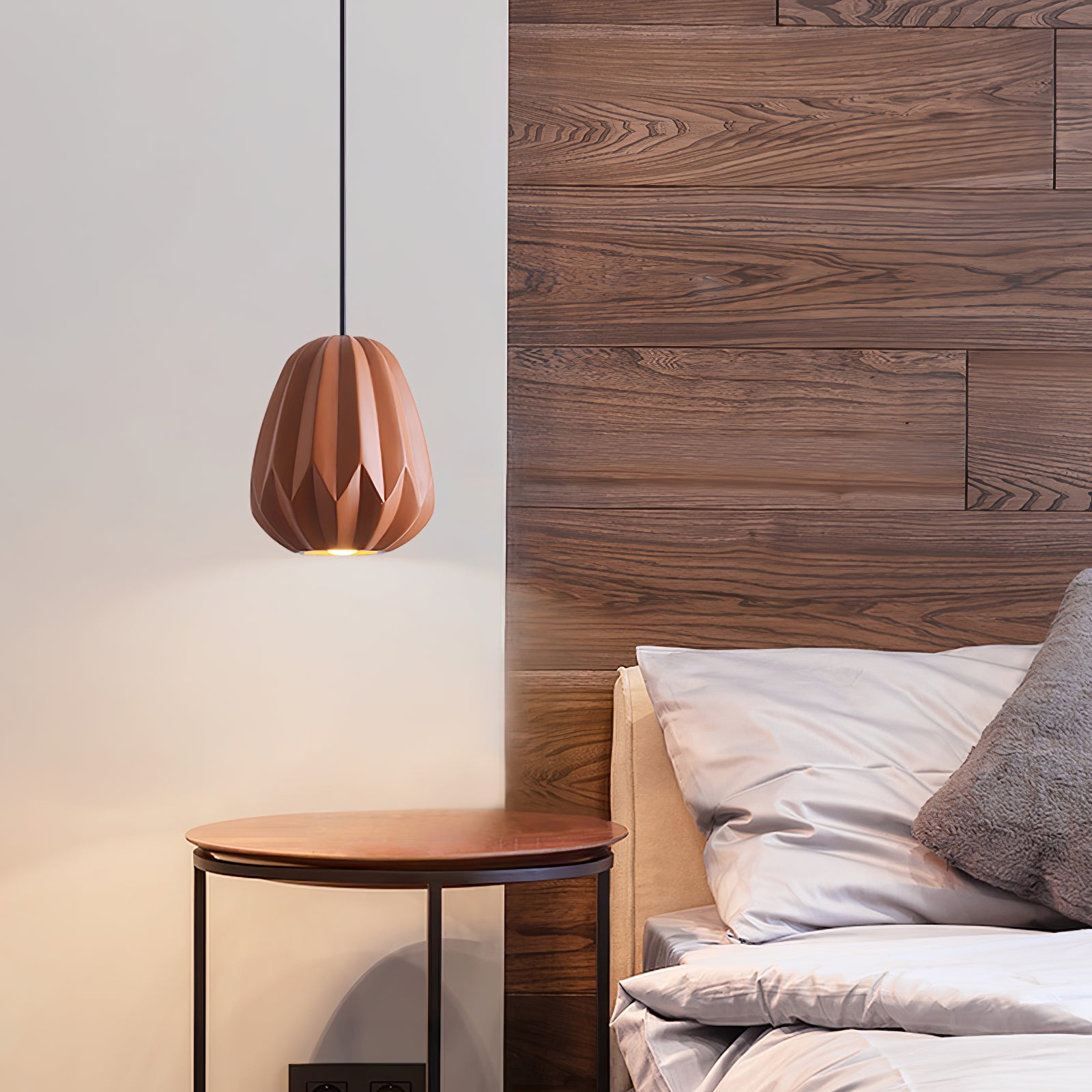 Papaya Resin Pendant Lamp - Lumpaz