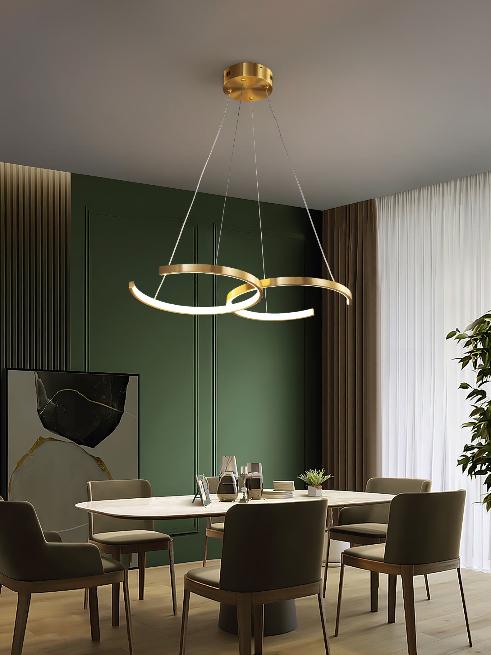 Double Rings Pendant Light - Lumpaz