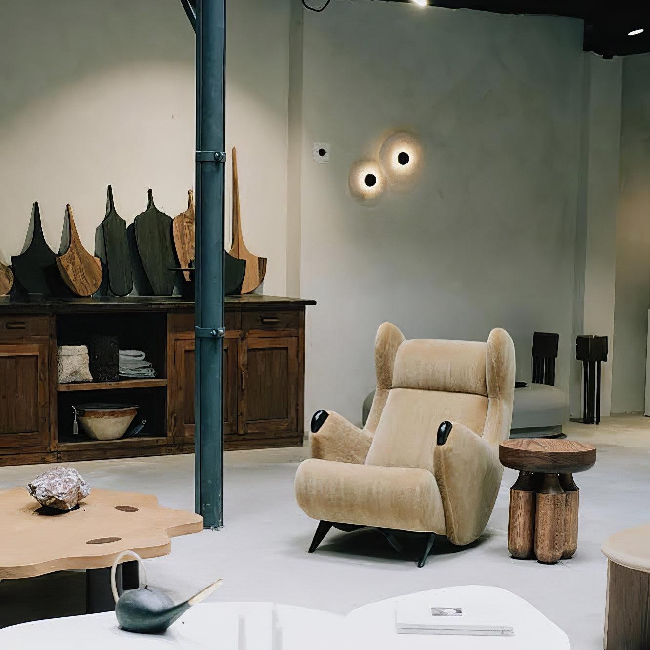 Round Alabaster Combination Wall Lamp - Lumpaz