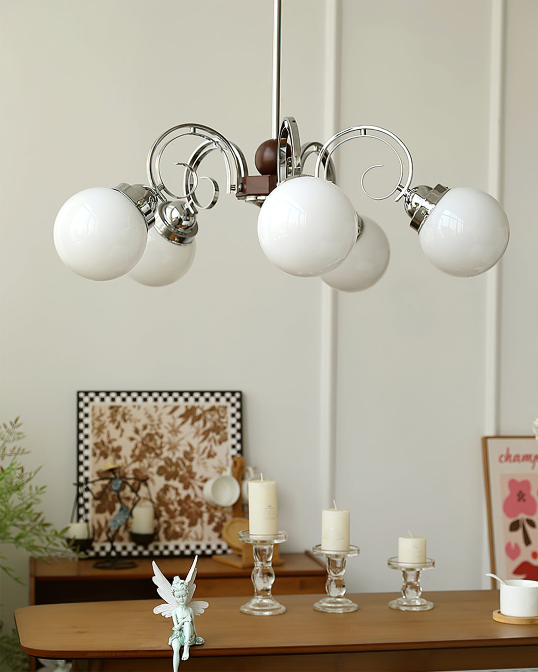 Kotter Cream Chandelier - Lumpaz