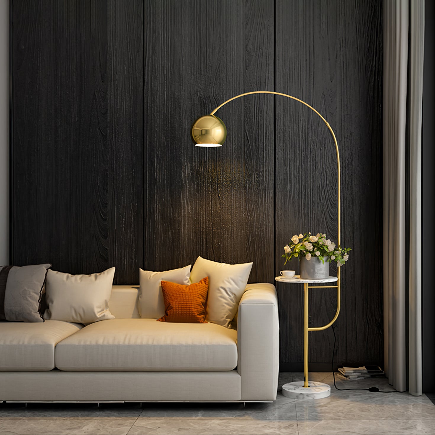 Arc Drawer Floor Lamp - Lumpaz