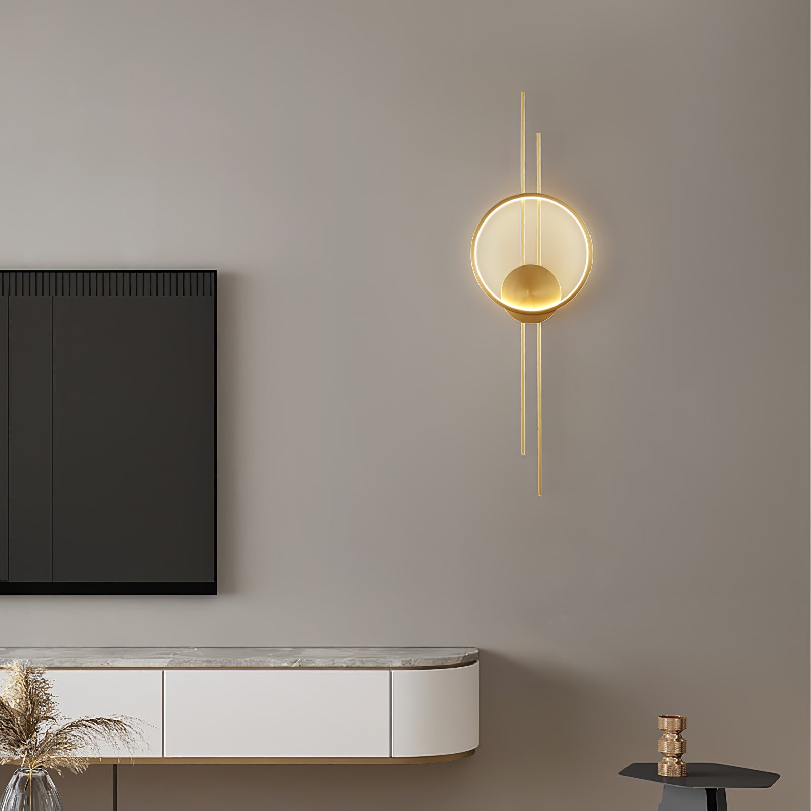 Circle And Line Wall Lamp - Lumpaz
