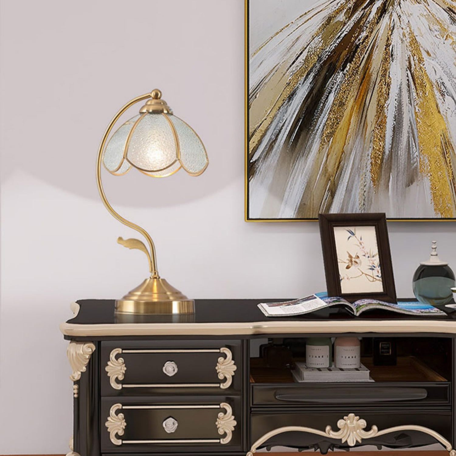 Vintage Tiffany Table Lamp - Lumpaz