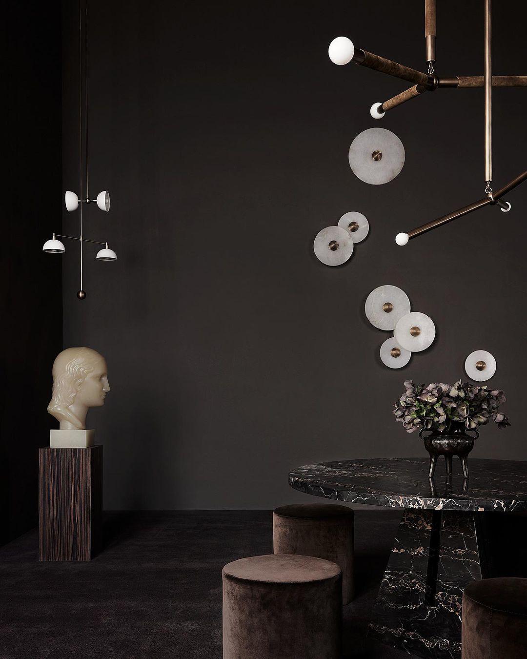 Round Alabaster Combination Wall Lamp - Lumpaz