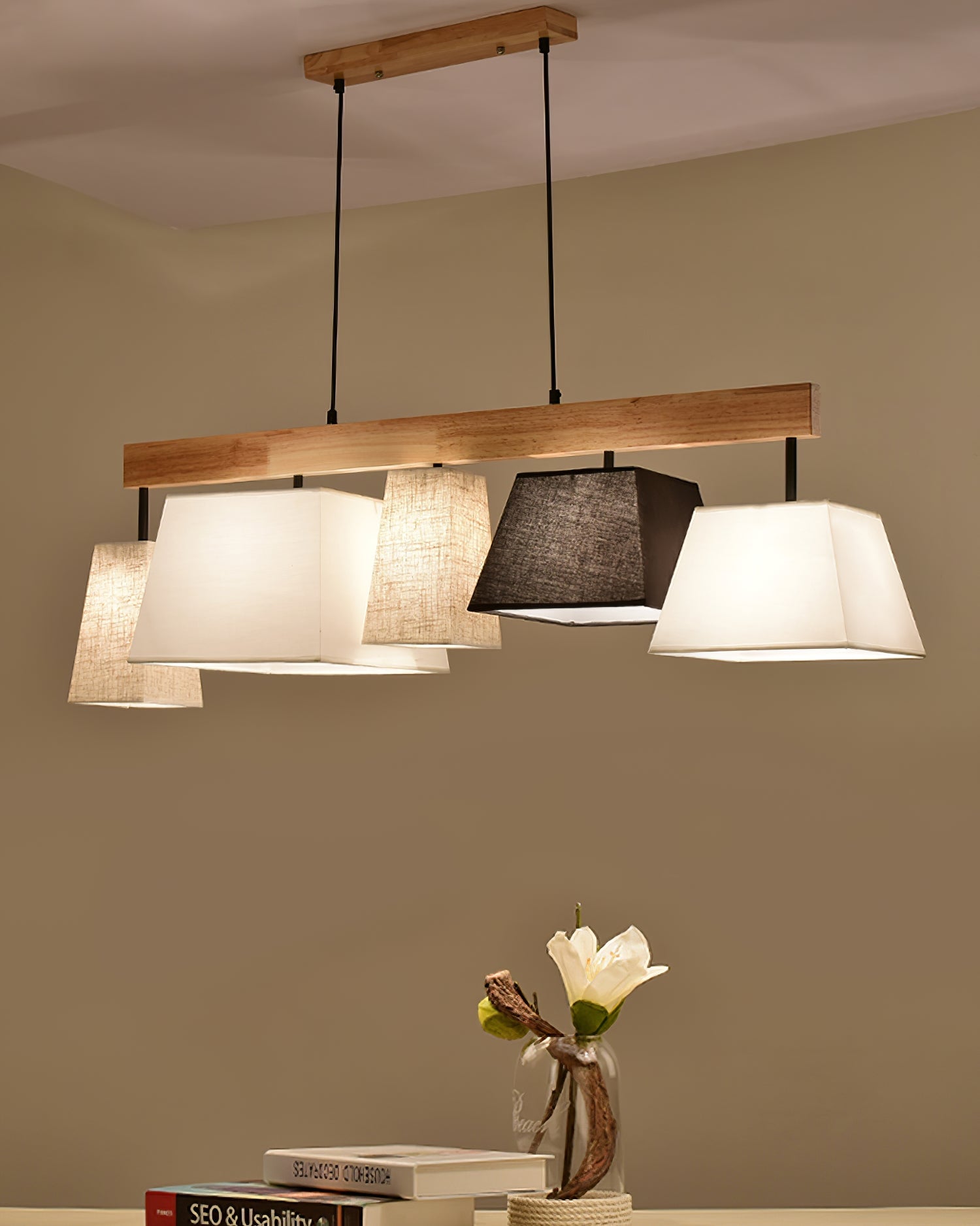 Lindby Wooden Chandelier - Lumpaz