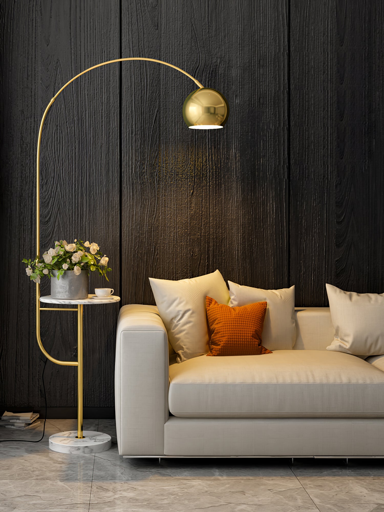 Arc Drawer Floor Lamp - Lumpaz