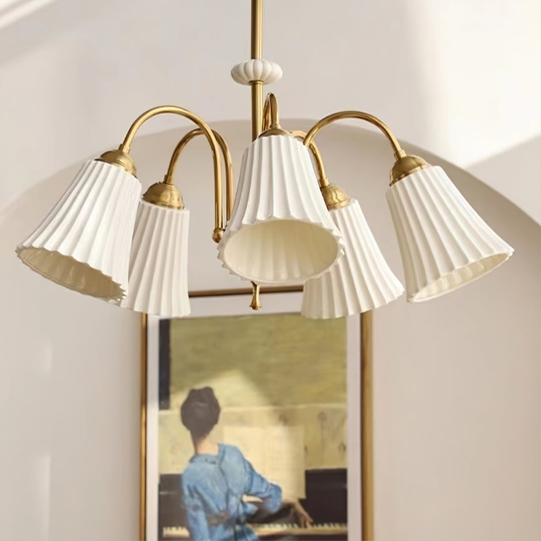 Asea Brass Chandelier - Lumpaz