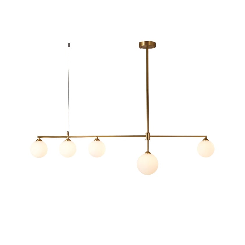 Brass Globe Chandelier - Lumpaz