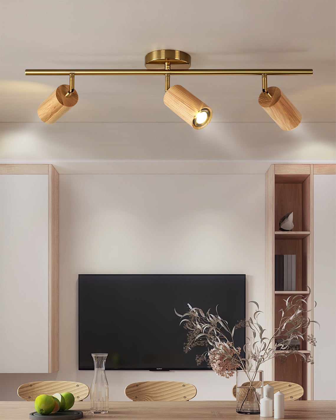 Shaker Wood Long Spotlight - Lumpaz